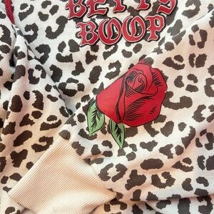 Betty Boop Leopard Cropped Jacket (NEVER WORN)